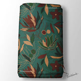 Dark Till Green Red Floral Printed Fabric For Kurti Manufacturer India